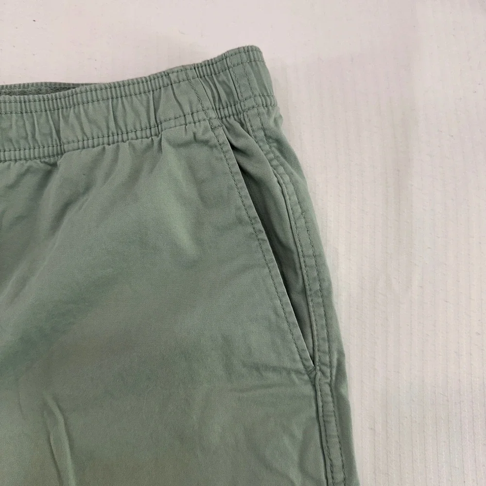 GAP Men Olive Green Drawstring‎ Elastic Waist Cargo Shorts Size L